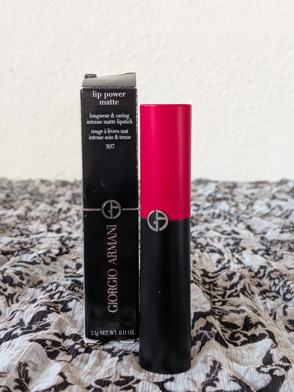 Giorgio Armani Lip Power Matte Longwear Lipstick - Hot Pink (307)